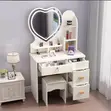 Love Vanity Dressing Mirror - White & Pink - 2