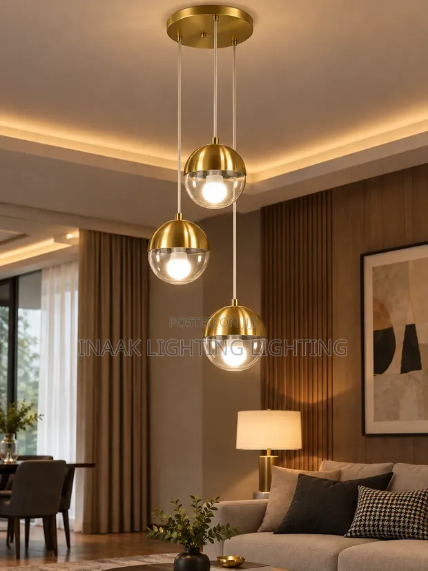 Pendant Glass Light - Brand New - 1