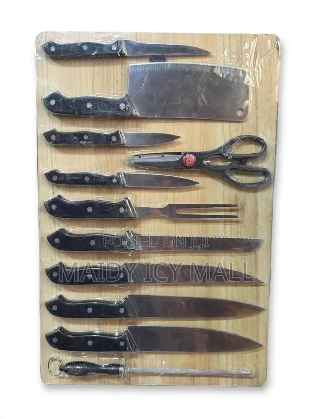 11-Piece German-Style Kitchen Knife Set - 1