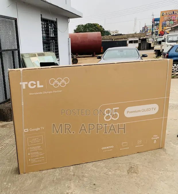 Brand New TCL 85” QLED 4K Smart TV (Black) - 1