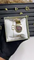 Women's Gold Watch with Bracelet - 1