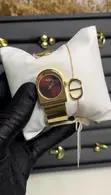 Women's Gold Watch with Bracelet - 2