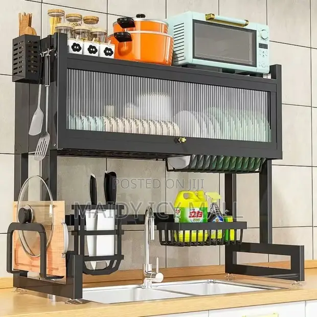 Multi-functional Over-the-Sink Dish Drying Rack - 1