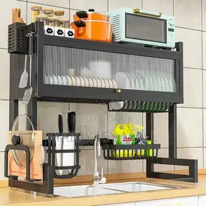 Multi-functional Over-the-Sink Dish Drying Rack