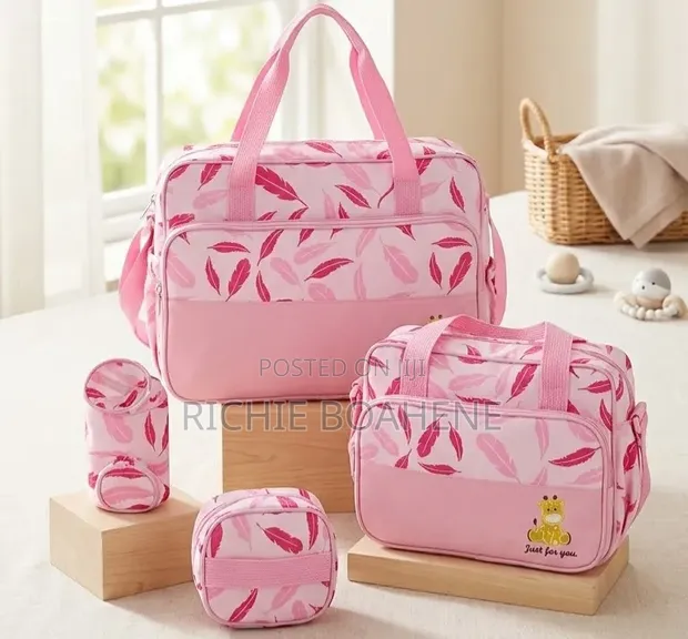 Baby Nappy Diaper Bag - Pink - 1