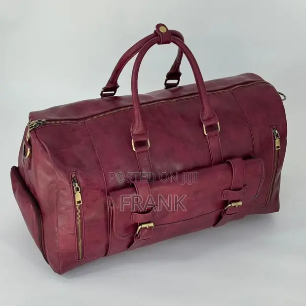 Hermes Duffel Bag - Black, Large, Genuine Leather - 1
