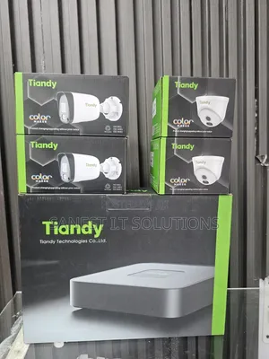 Tiandy 2MP Full Color IP CCTV Camera Kit with Audio