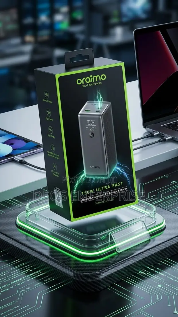 Oraimo PowerJet 130 Ultra Fast Power Bank - 1