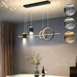 Nordic 2 Ring Linear Pendant Light - 2