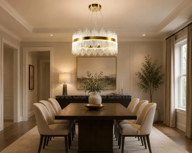 Crystal Pendant Chandelier - Brand New - 1