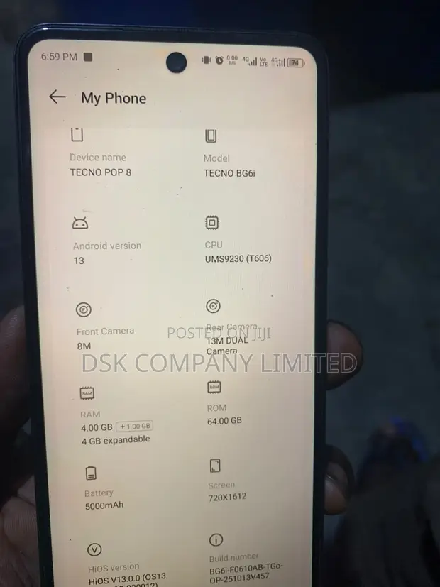 Tecno Pop 8 64GB Black - 1