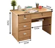 Brand New Zodax Home Office Desk with Drawers - 3