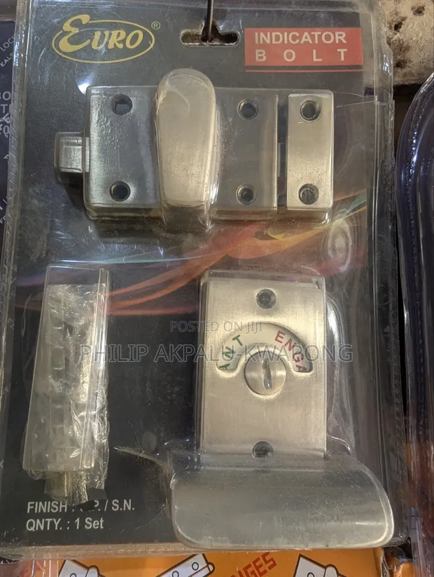 Bathroom Privacy Indicator Latch Bolt - 1