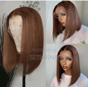 Full Frontal Human Hair Bob Wig - 10 Inches