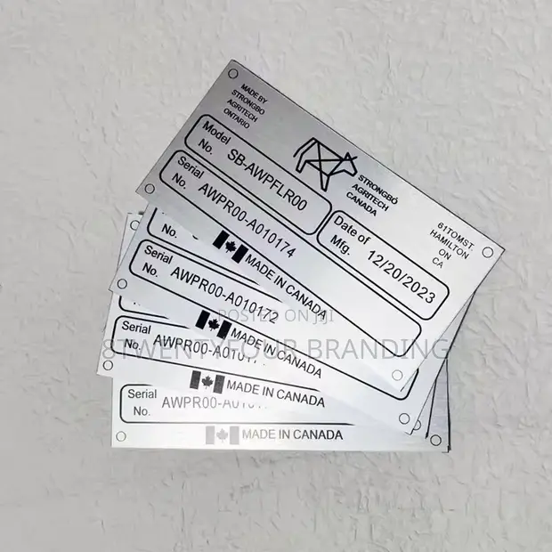 Metallic Tags/Labels for Machines - 1