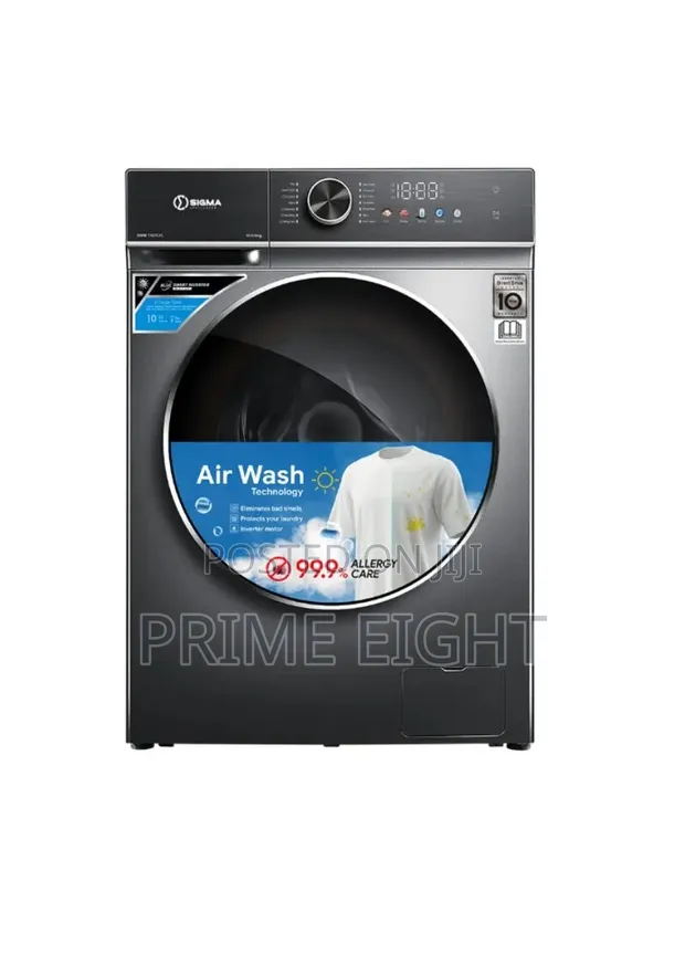 Sigma 10.6kg/6kg Washing Machine Dark Grey SWM-T107CFL - 1