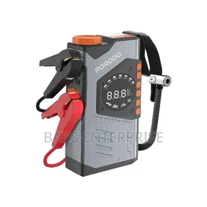 Porodo VoltBoost 10000mAh 3-in-1 Jump Starter Power Bank & Air Compressor