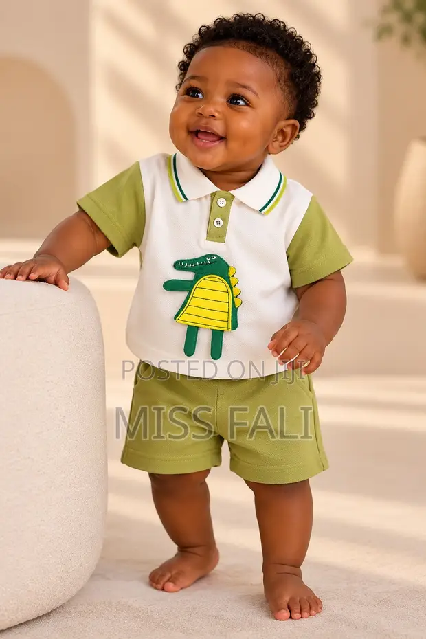 Little Croc Olive Set - 9-12 Months - 1