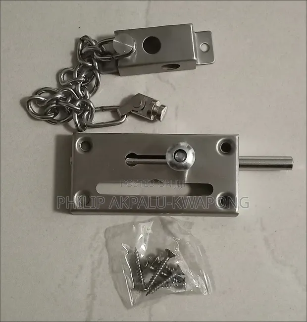 Heavy-Duty Stainless Steel Door Chain Lock - 1