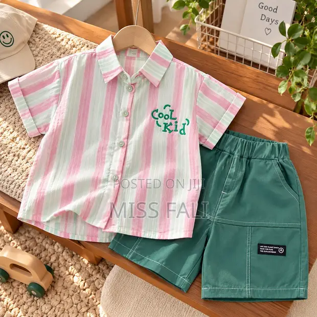 Cool Kid Stripe Set - Boys 5-6 Years - 1