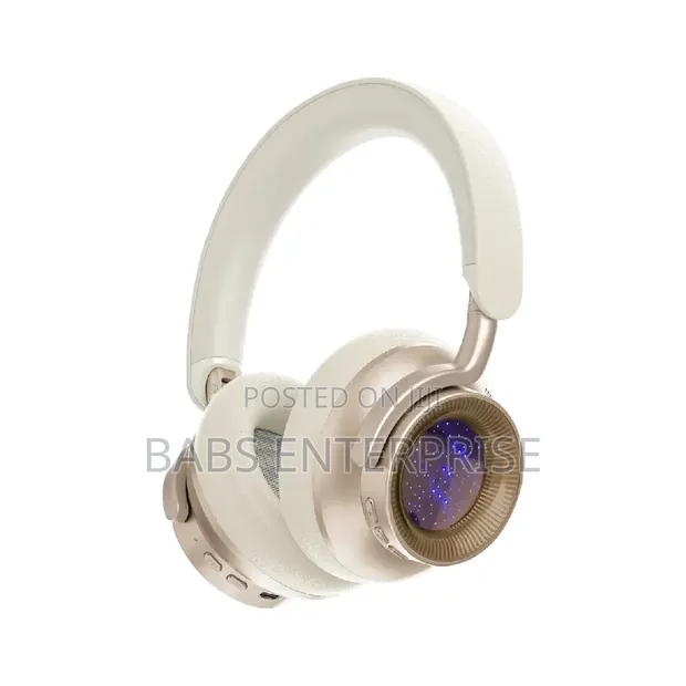 Powerology Astro 600mAh Hybrid ANC Wireless Headphones - Beige - 1