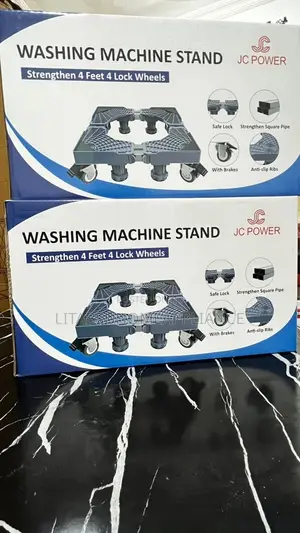 Washing Machine Stand with Rollers