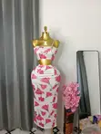 Classic Long Wrap Dress for Ladies - 2