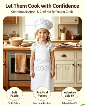 Little Chef Costume - White Apron (4-7 Years)
