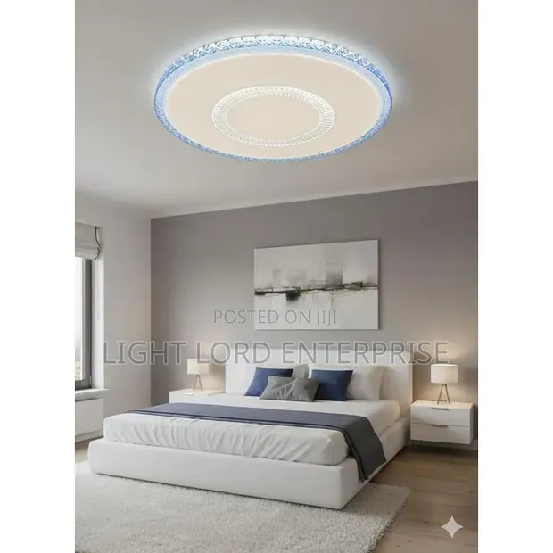HXZXX Sea Blue 3-Color LED Ceiling Light - 1