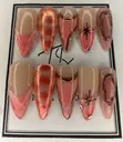Handmade Pink Chrome Press-on Nails - 3