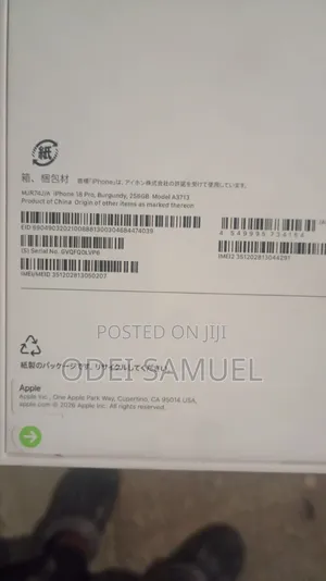 New Apple iPhone 18 Pro 256GB