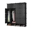 16 Cube Plastic Wardrobe - Black - 2
