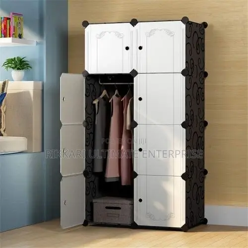 8 Cubes Plastic Wardrobe - 1