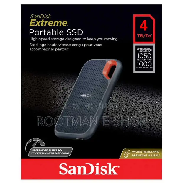 SanDisk 4TB Extreme Portable SSD - USB-C - 1