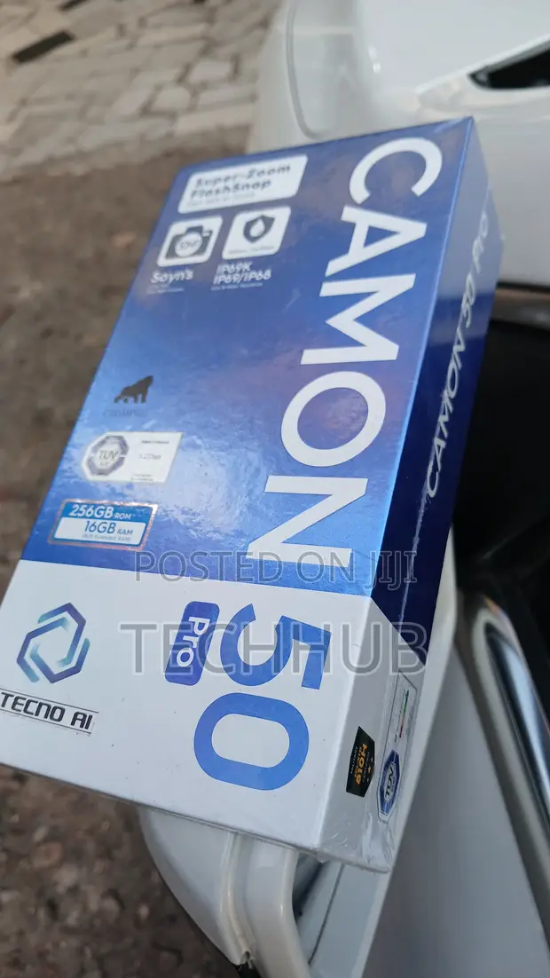 New Tecno Camon 50 Pro 256GB Black - 1