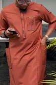 Multi-Colored Caramel Kaftan - 2