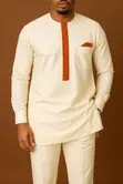 Multi-Colored Caramel Kaftan - 4