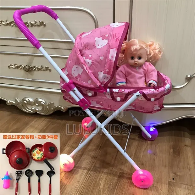 Baby Doll, Kitchen Set & Stroller - 1