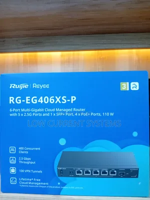 Ruijie RG-EG406XS-P Cloud Managed Router (400 Clients, PoE+)