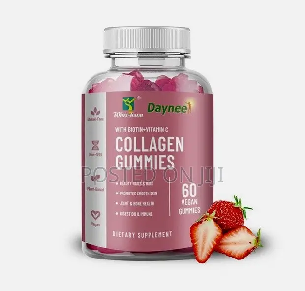 WinsTown Collagen Gummies - 60 Gummies | Hair, Skin & Nails - 1