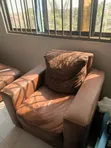100% Leather Living Room Sofa Set - Quick Sale - 3