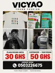 Customizable Round Neck T-Shirts - 1
