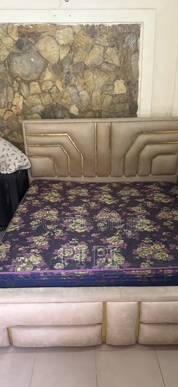 Queen Bed Frame and Foam Mattress - 1