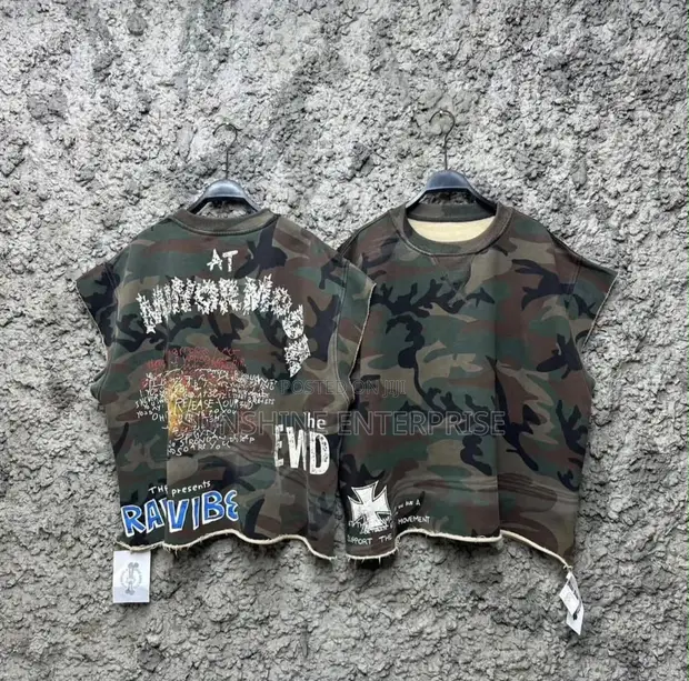 Camo Sleeveless Top - 1