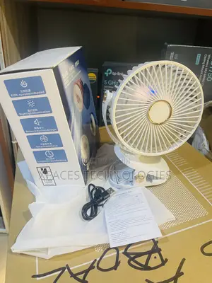 F19 6" Rechargeable Clip Fan - Silent, 360° Rotate
