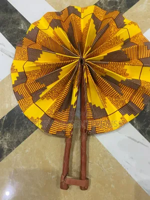 African Textile Print Hand Fans - Wholesale