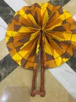 African Textile Print Hand Fans - Wholesale - 1