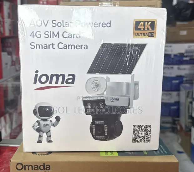 Ioma AOV Solar Powered 4G Smart Camera (2x4MP Dual Lens) - 1