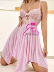 Elegant Lingerie Robe with Inner Set - 4