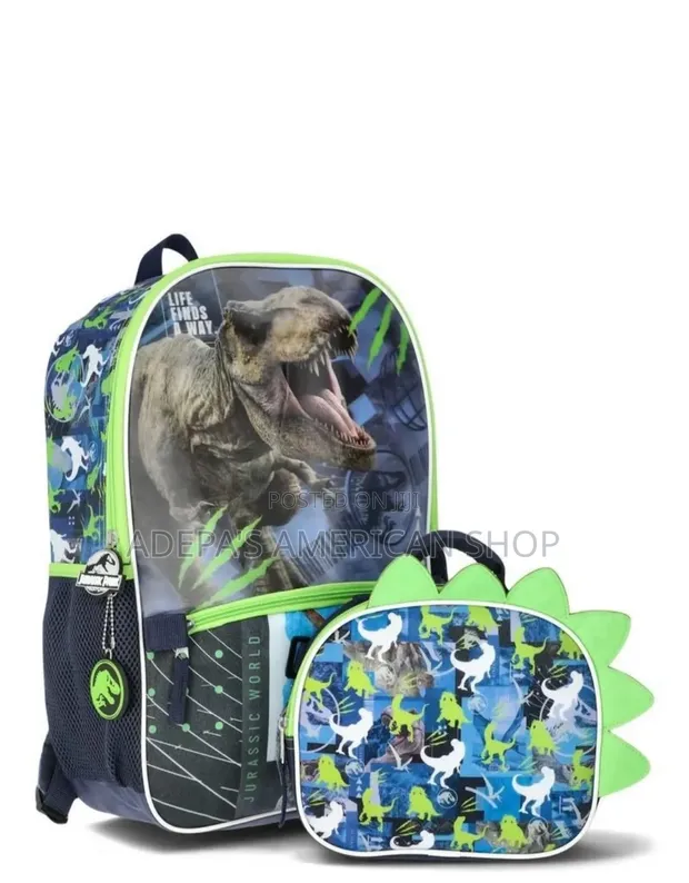 Jurassic World Backpack with Lunch Bag and Charm - 1